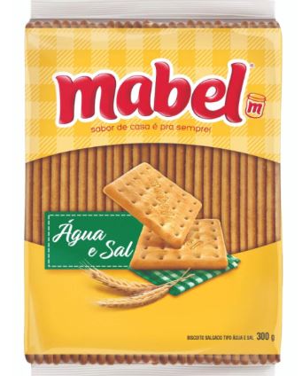 BISCOITO MABEL AGUA E SAL 300G                                                                      