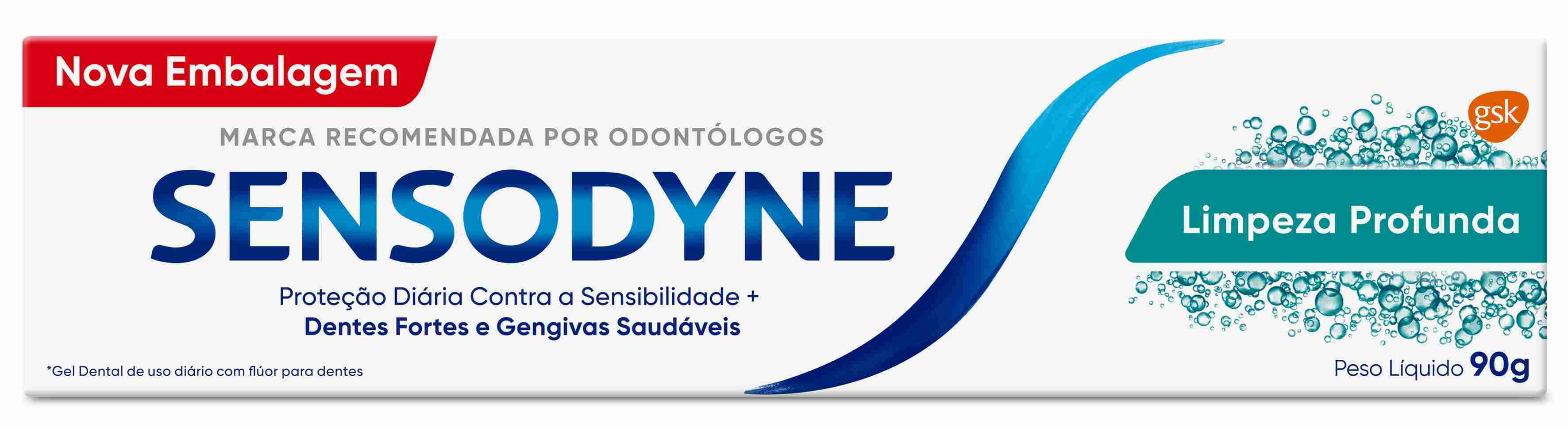 CREME DENTAL SENSODYNE LIMPEZA PROFUNDA 90G                                                         