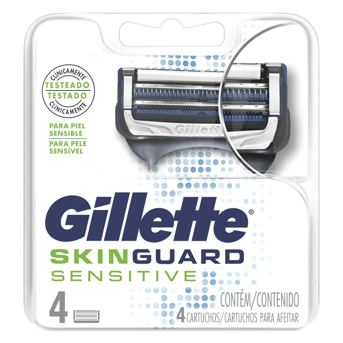 CARGA GILLETTE SKINGUARD COM 4 UNIDADES                                                             