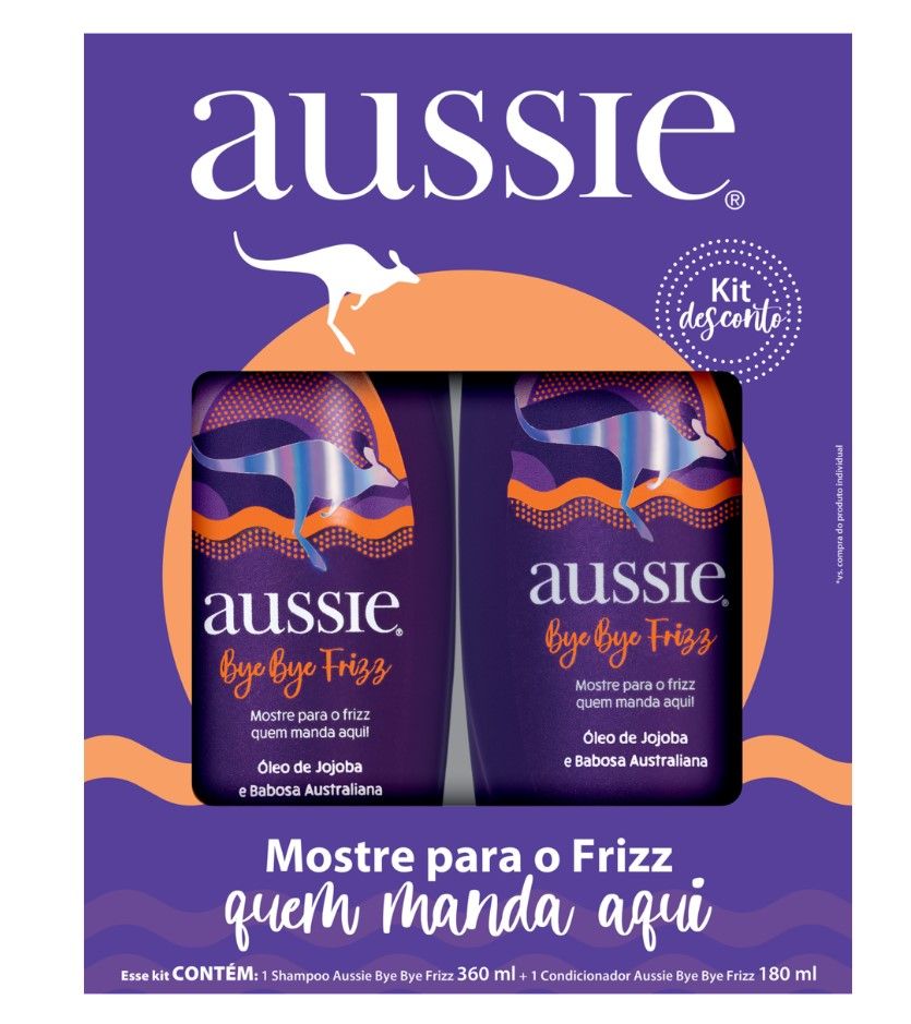 KIT SH.360ML+CD.180ML AUSSIE BYE BYE FRIZZ                                                          