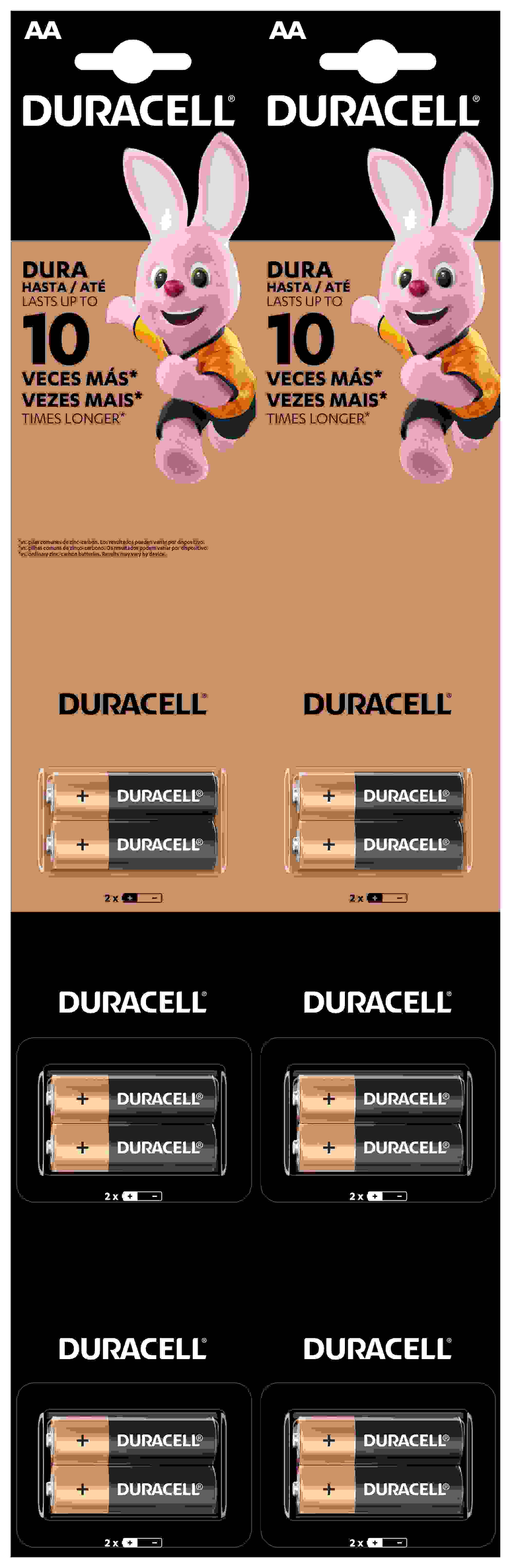 PILHA DURACELL PEQUENA AA DTL COM 2 UNIDADES                                                        