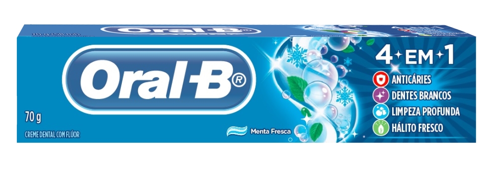 CREME DENTAL 4 EM 1 ORAL B 70G                                                                      