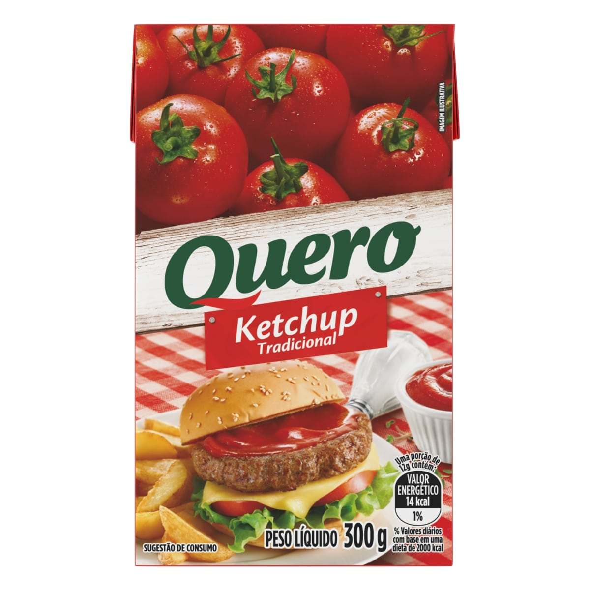 KETCHUP TRADICIONAL QUERO 300G                                                                      