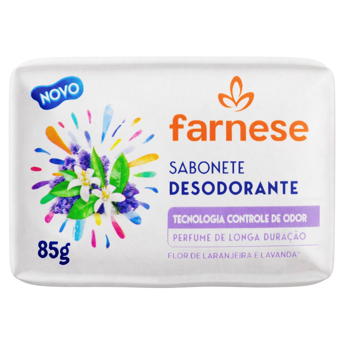 SABONETE DESODORANTE FARNESE FLOR DE LARANJEIRA E LAVANDA 85G                                       