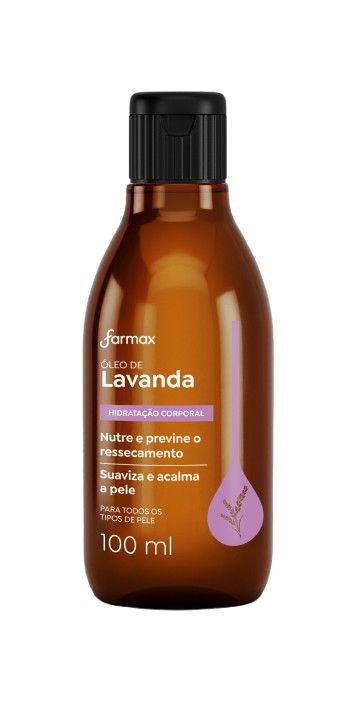 NOVO OLEO CORPORAL E CAPILAR FARMAX LAVANDA 100ML                                                   