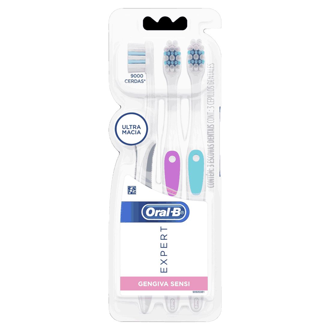 ESCOVA ORAL-B EXPERT GENGIVA SENSI 3 UNIDADES                                                       