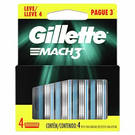 CARGA GILLETTE MACH 3 REGULAR LV4PG3                                                                