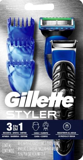 APARELHO DE BARBEAR GILLETTE STYLER 3 EM 1                                                          