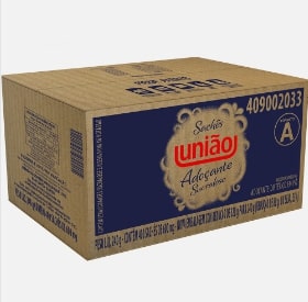 ADOÇANTE UNIÃO SUCRALOSE SACHÊ 600MG COM 400 UNIDADES                                               