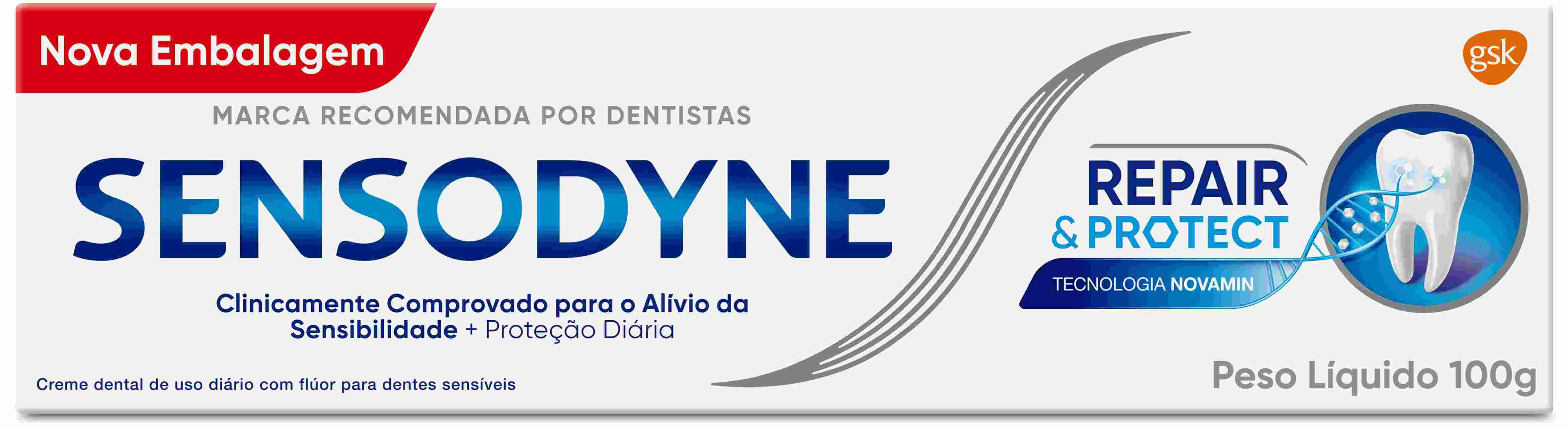 CREME DENTAL SENSODYNE REPAIR & PROTECT 100G                                                        