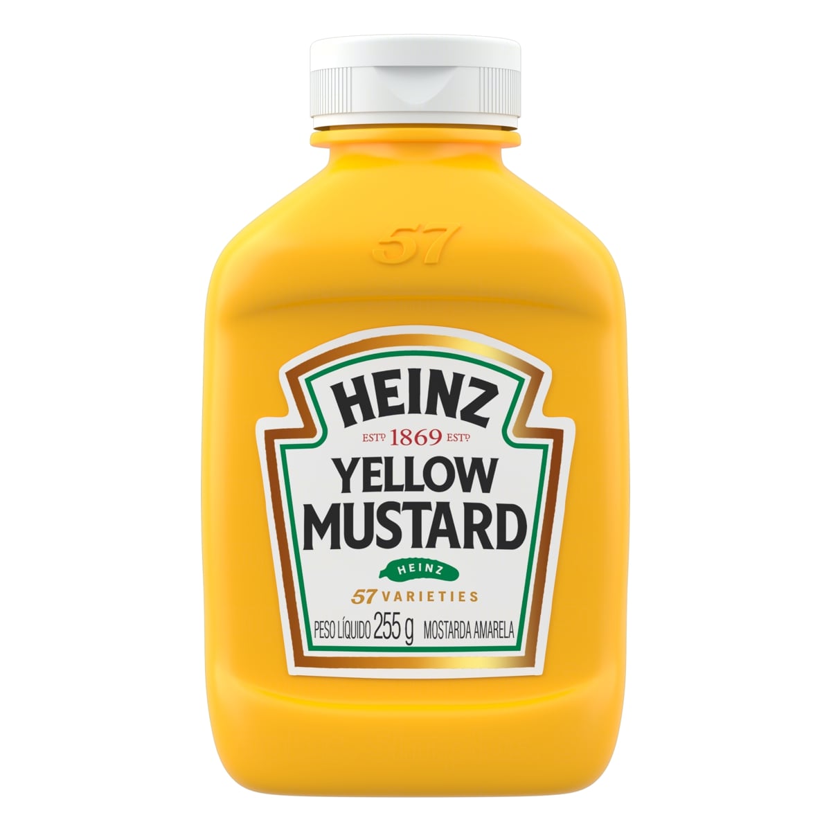 MOSTARDA AMARELA HEINZ 255G                                                                         