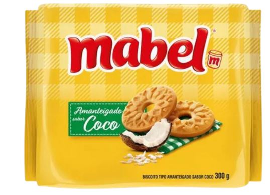 BISCOITO MABEL AMANTEIGADO COCO 300G                                                                