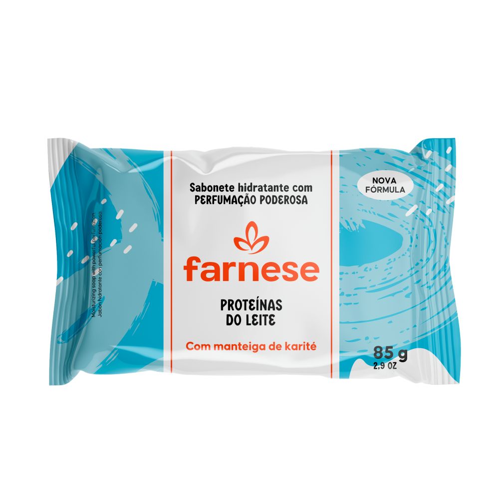 SABONETE FARNESE PROTEINAS DO LEITE 85GR                                                            