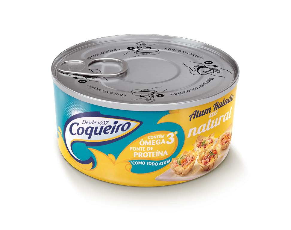 ATUM RALADO AO NATURAL COQUEIRO LATA 170G                                                            image number null