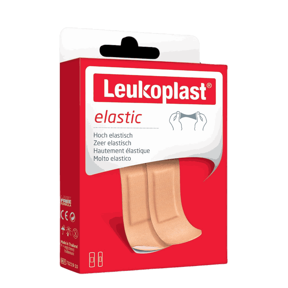 CURATIVOS VARIADOS ELASTIC LEUKOPLAST COM 40 UNIDADES                                               