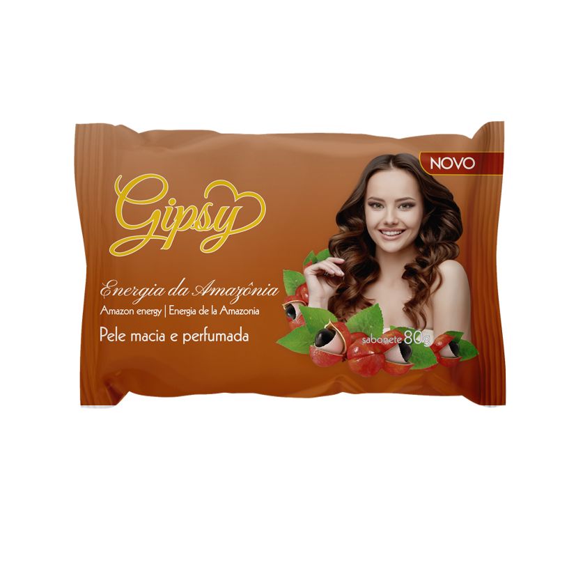 SABONETE GIPSY ENERGIA DA AMAZONIA ESFOLIANTE 80G                                                   