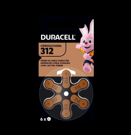 PILHA DURACELL AUDITIVA 312 C/6                                                                     