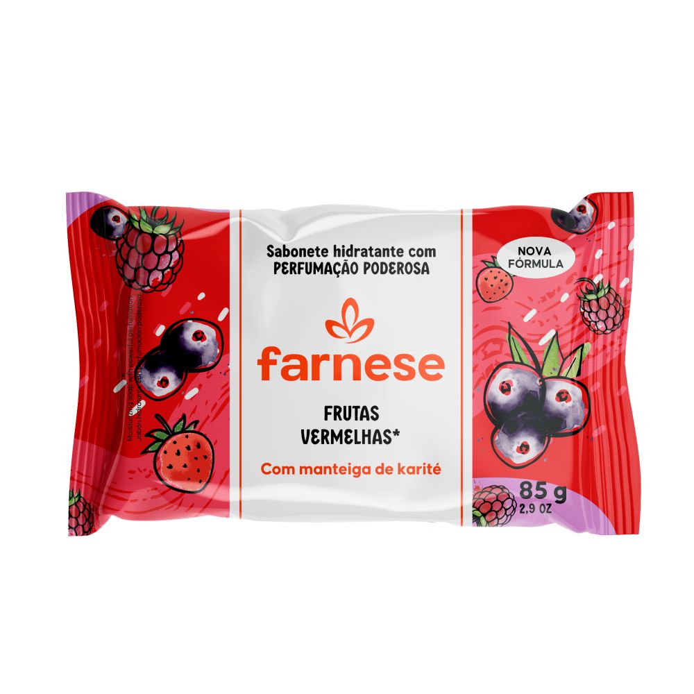 SABONETE FARNESE FRUTAS VERMELHAS 85GR                                                              