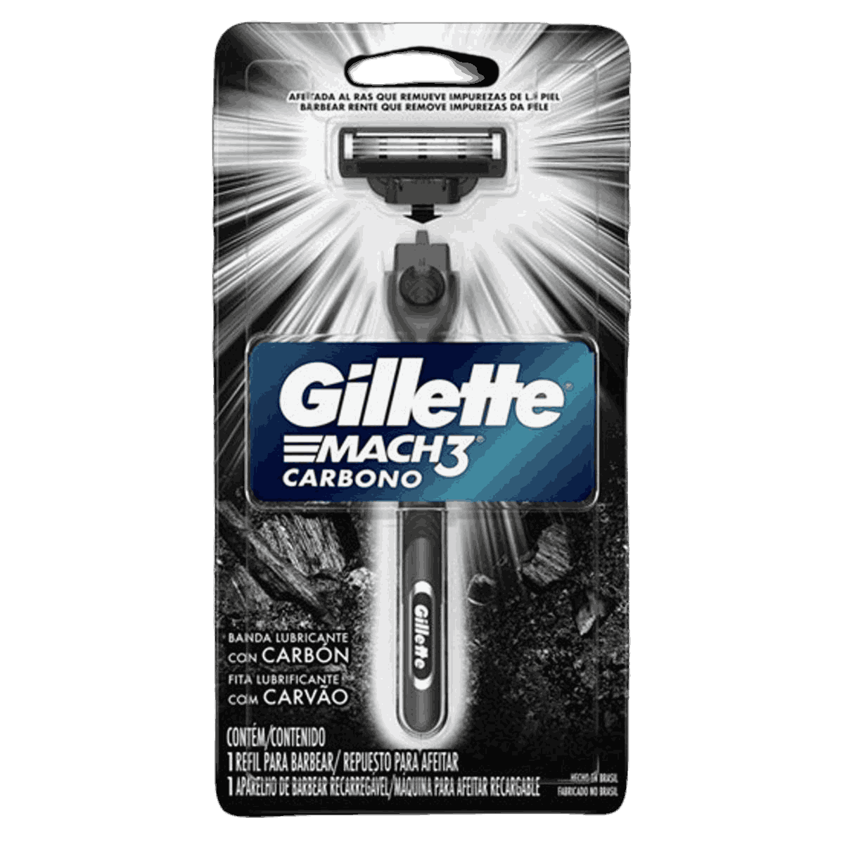 AP.MACH3 CARBONO 1UP GILLETTE                                                                       