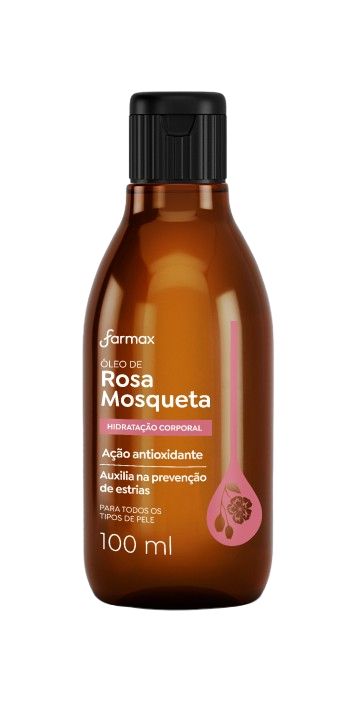 OLEO CAPILAR E CORPORAL FARMAX ROSA MOSQUETA 100ML                                                  