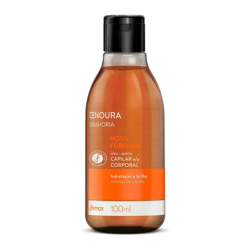 ÓLEO CORPORAL DE CENOURA FARMAX 100ML                                                               