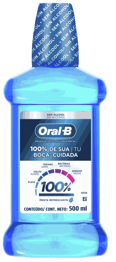 ANTI-SEP.ORAL-B 100% 500ML                                                                          