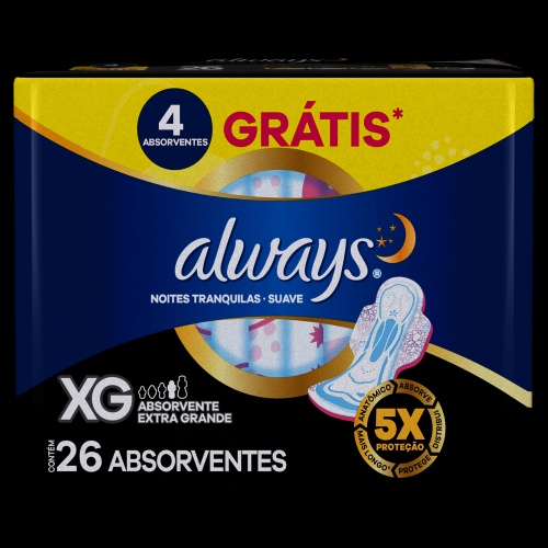 ABS.ALWAYS XG SUAVE NOTURNO C/26UN LMPM                                                             