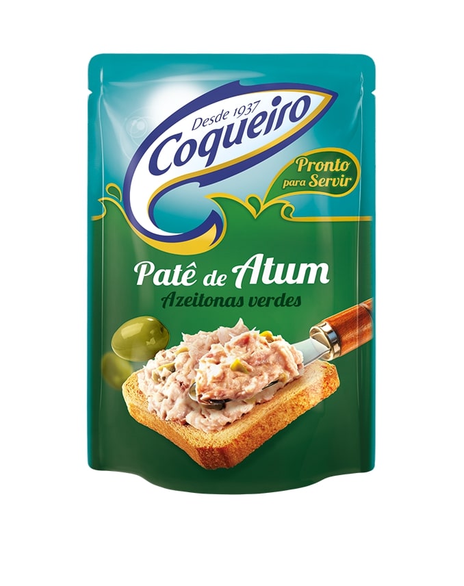 PATÊ DE ATUM COM AZEITONA COQUEIRO SACHÊ 170G                                                       