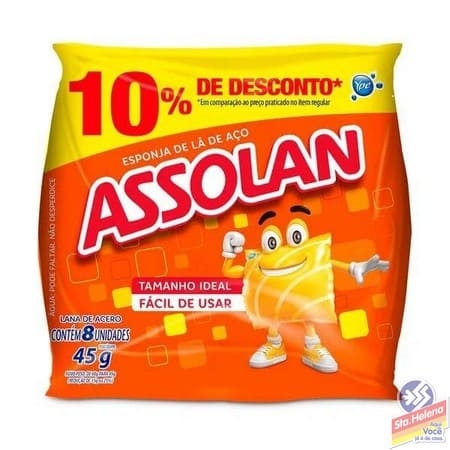 ESPONJA DE LA DE ACO ASSOLAN C/8UN 10%DESC.                                                         