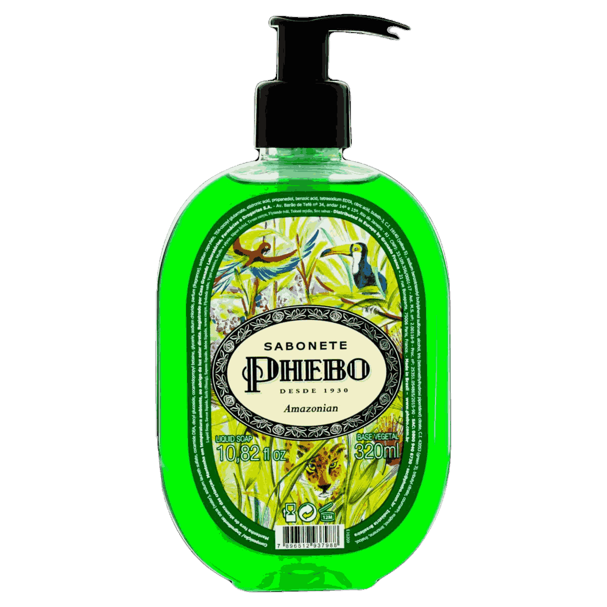 SABONETE LÍQUIDO PHEBO AMAZONIAN 320 ML                                                             