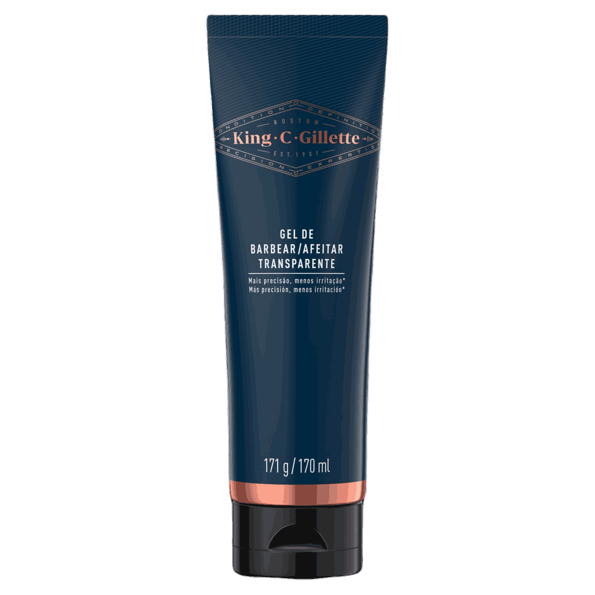 GEL DE BARBEAR TRANSPARENTE GILLETTE 170ML                                                          