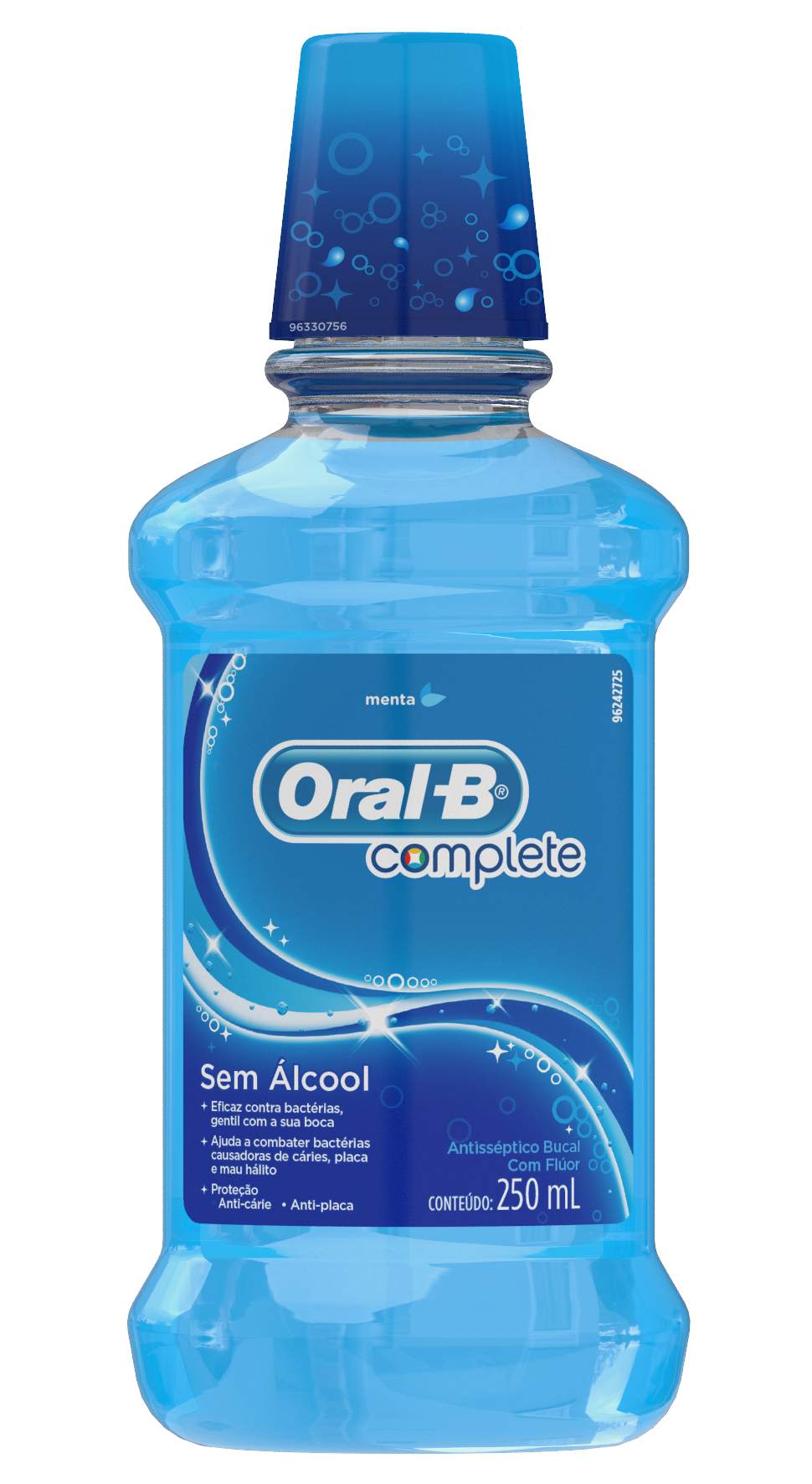 ANTISSÉPTICO BUCAL ORAL-B COMPLETE MENTA 250ML                                                      