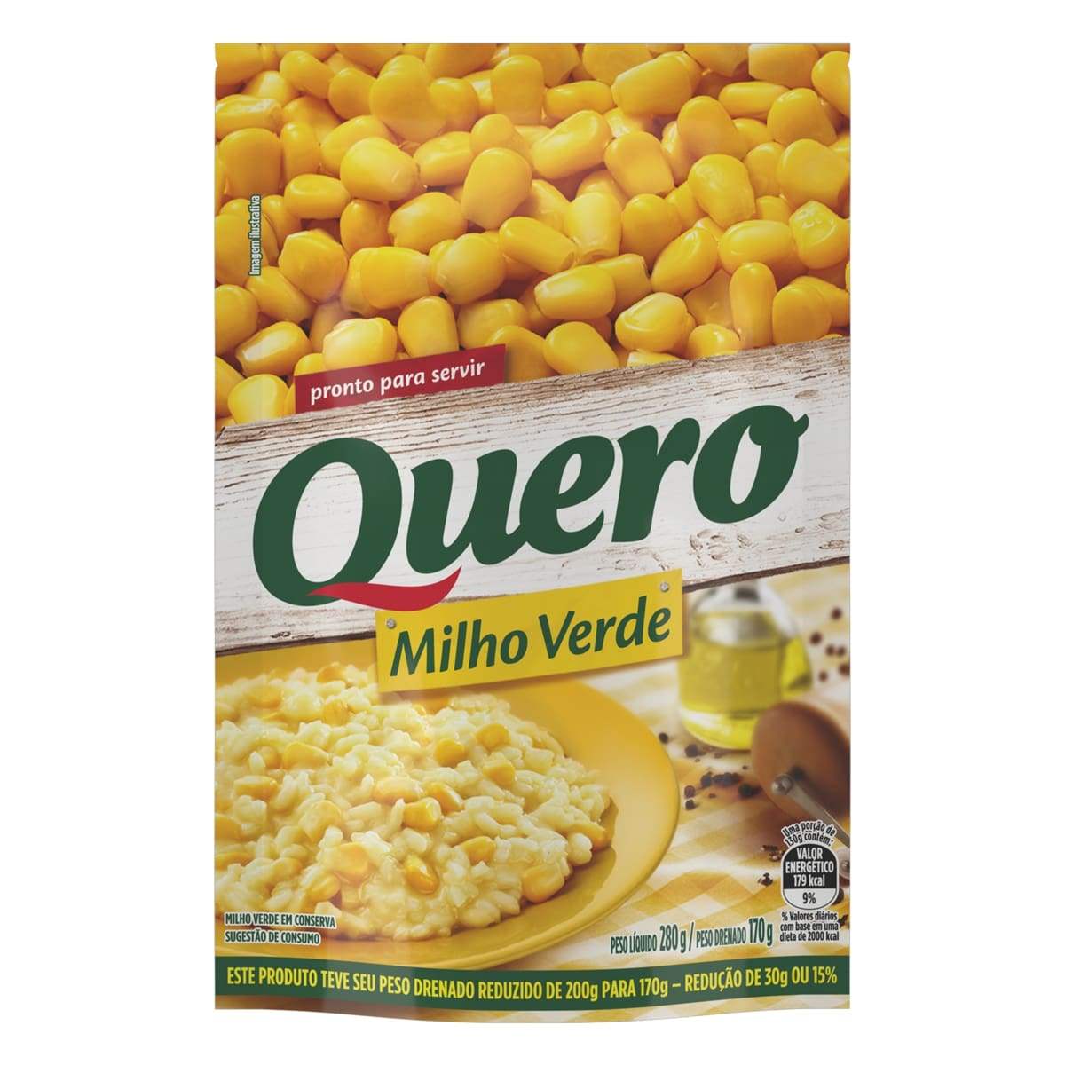 MILHO VERDE QUERO SACHÊ 170G                                                                        