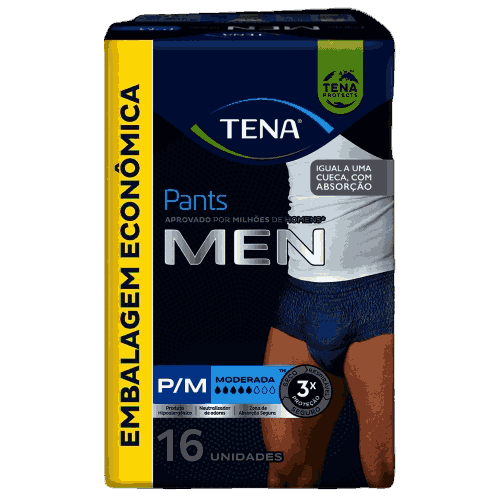 ROUPA INT. TENA PANTS MEN P/M C/16UN                                                                