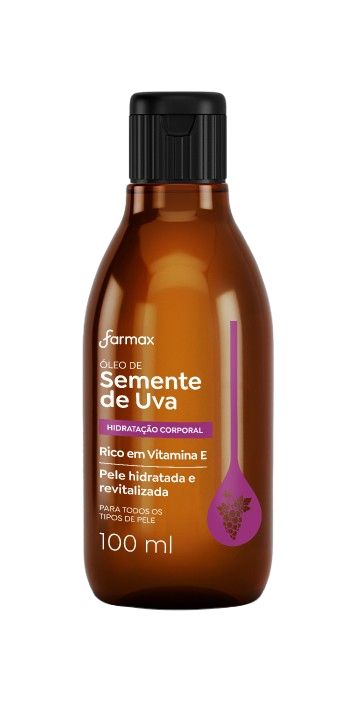 OLEO CAPILAR E CORPORAL FARMAX SEMENTE DE UVA 100ML                                                 