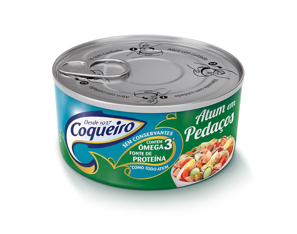ATUM EM PEDAÇOS EM ÓLEO COQUEIRO LATA 170G                                                           image number null