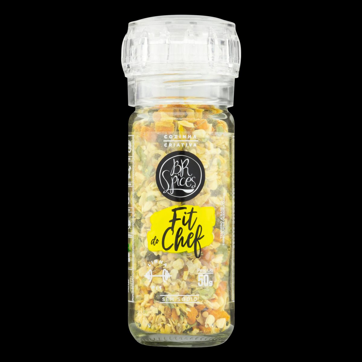 TEMPERO FIT DO CHEF C/MOEDOR BR SPICES 50GR                                                         
