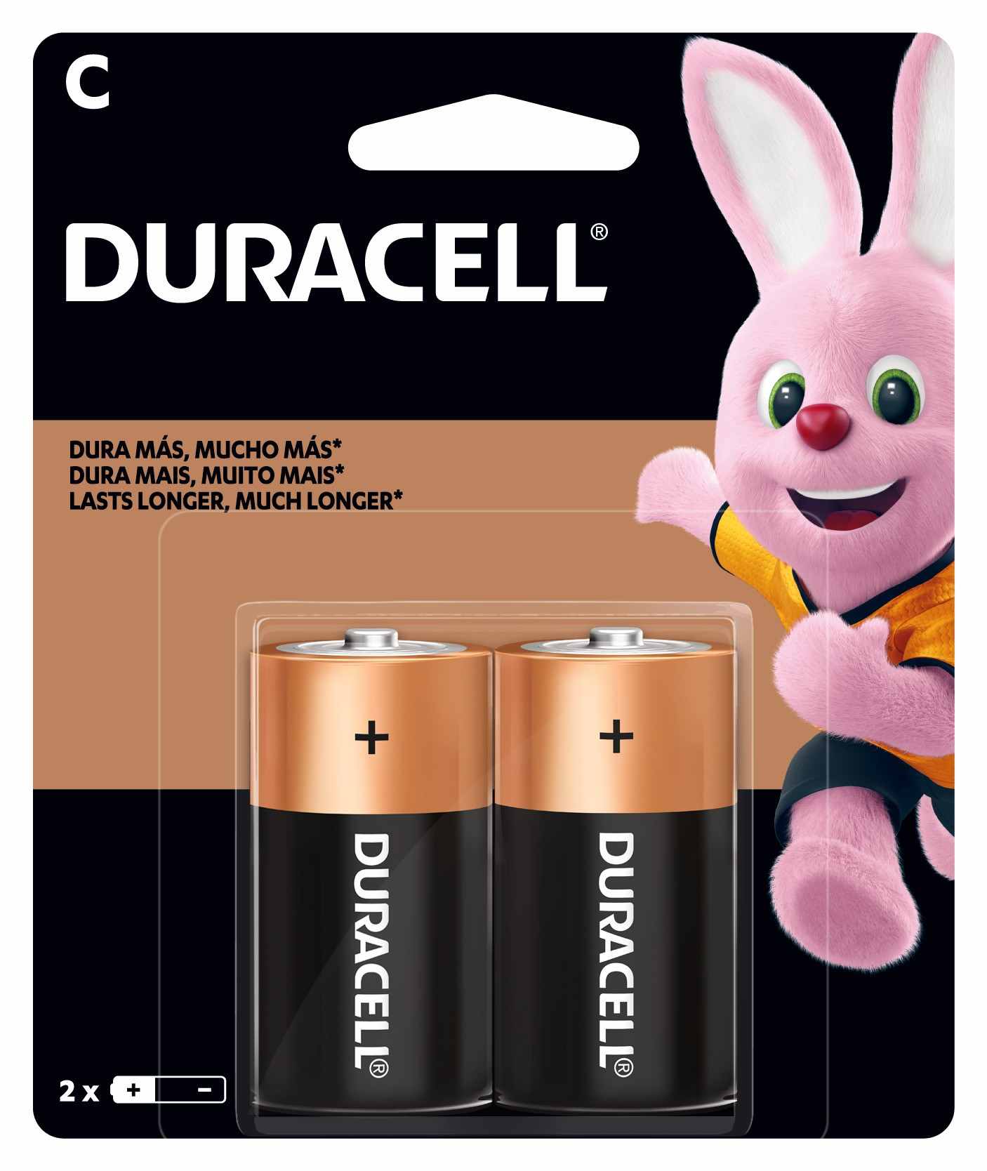 PILHA DURACELL MÉDIA C COM 2 UNIDADES                                                               