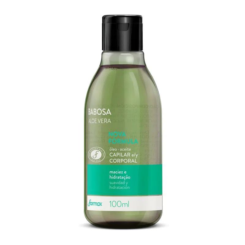 OLEO CAPILAR E CORPORAL FARMAX BABOSA 100ML                                                         