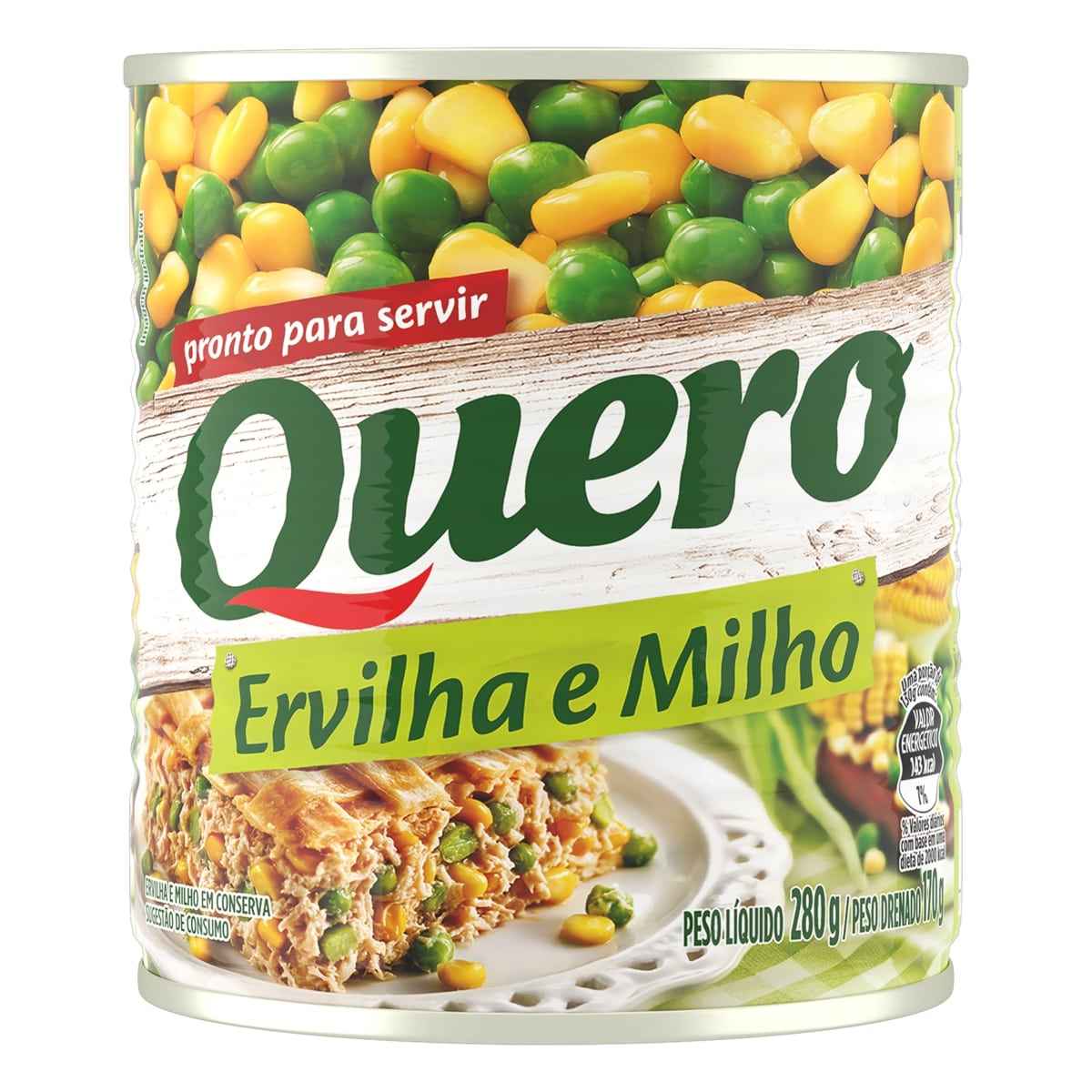 ERVILHA E MILHO QUERO LATA 170G                                                                     