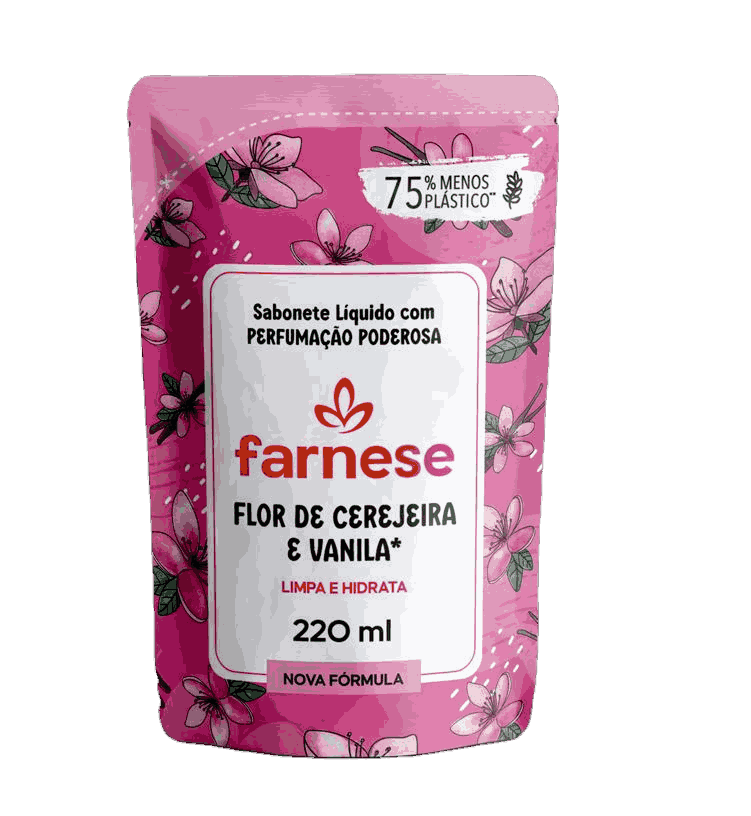 SAB.LIQ.FARNESE FLOR DE CEREJEIRA E VANILA REFIL 220ML                                              