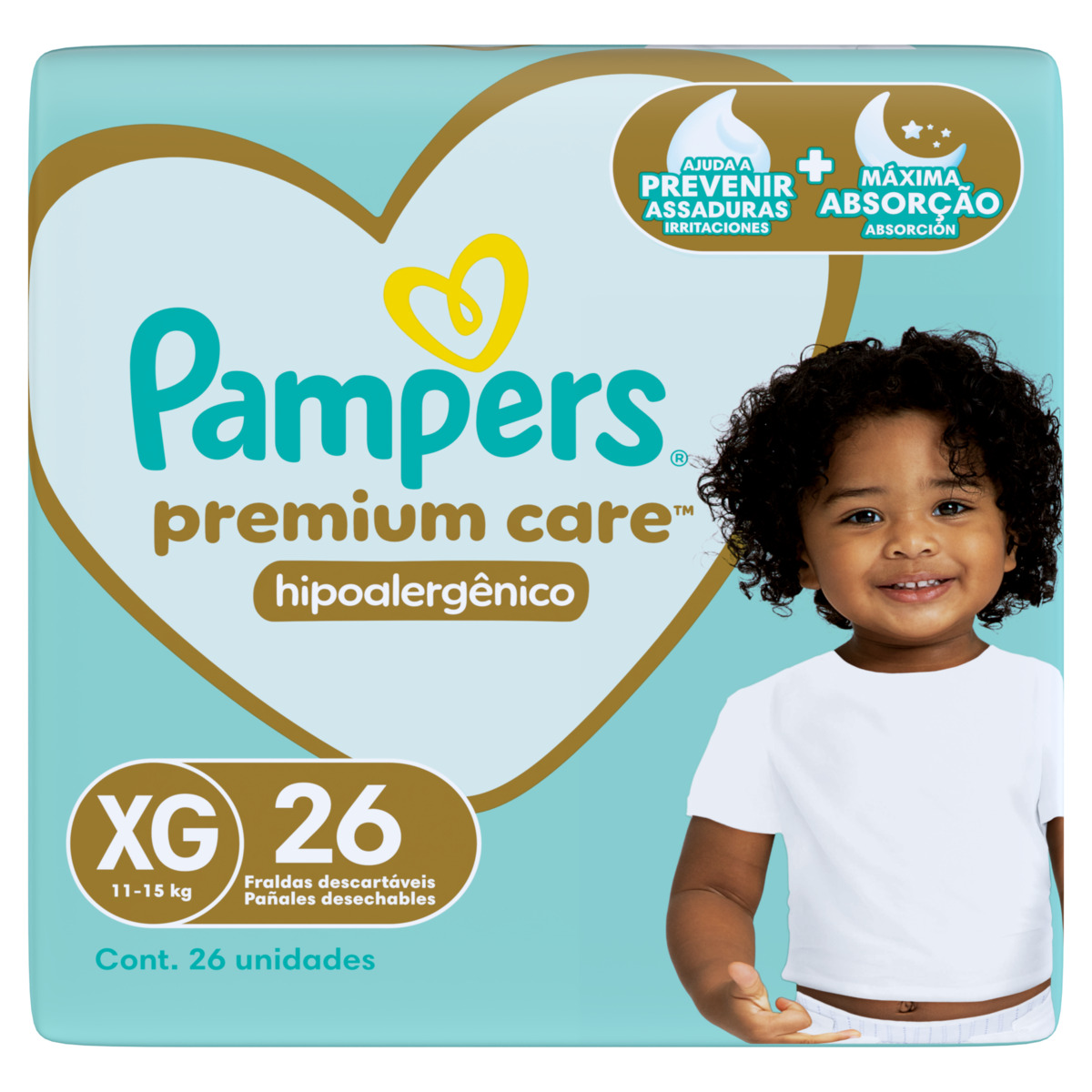 FRALDA PAMPERS PC XG MEGA COM 26UN                                                                  