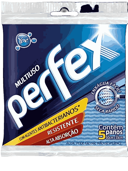 PANO MULTIUSO PERFEX AZUL C/5UN                                                                     