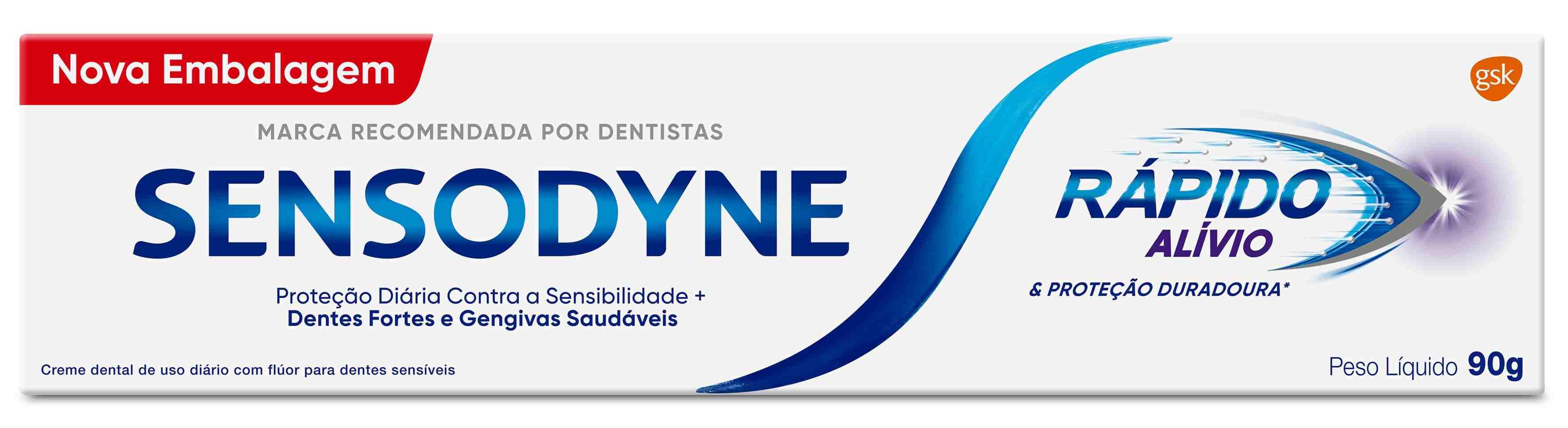 CREME DENTAL SENSODYNE RÁPIDO ALÍVIO 90G                                                            