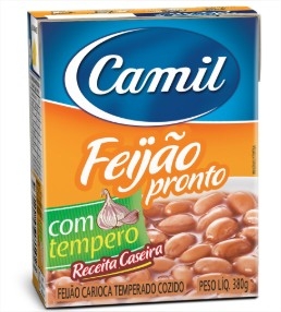 FEIJÃO CARIOCA PRONTO COM TEMPERO CAMIL 380G                                                        