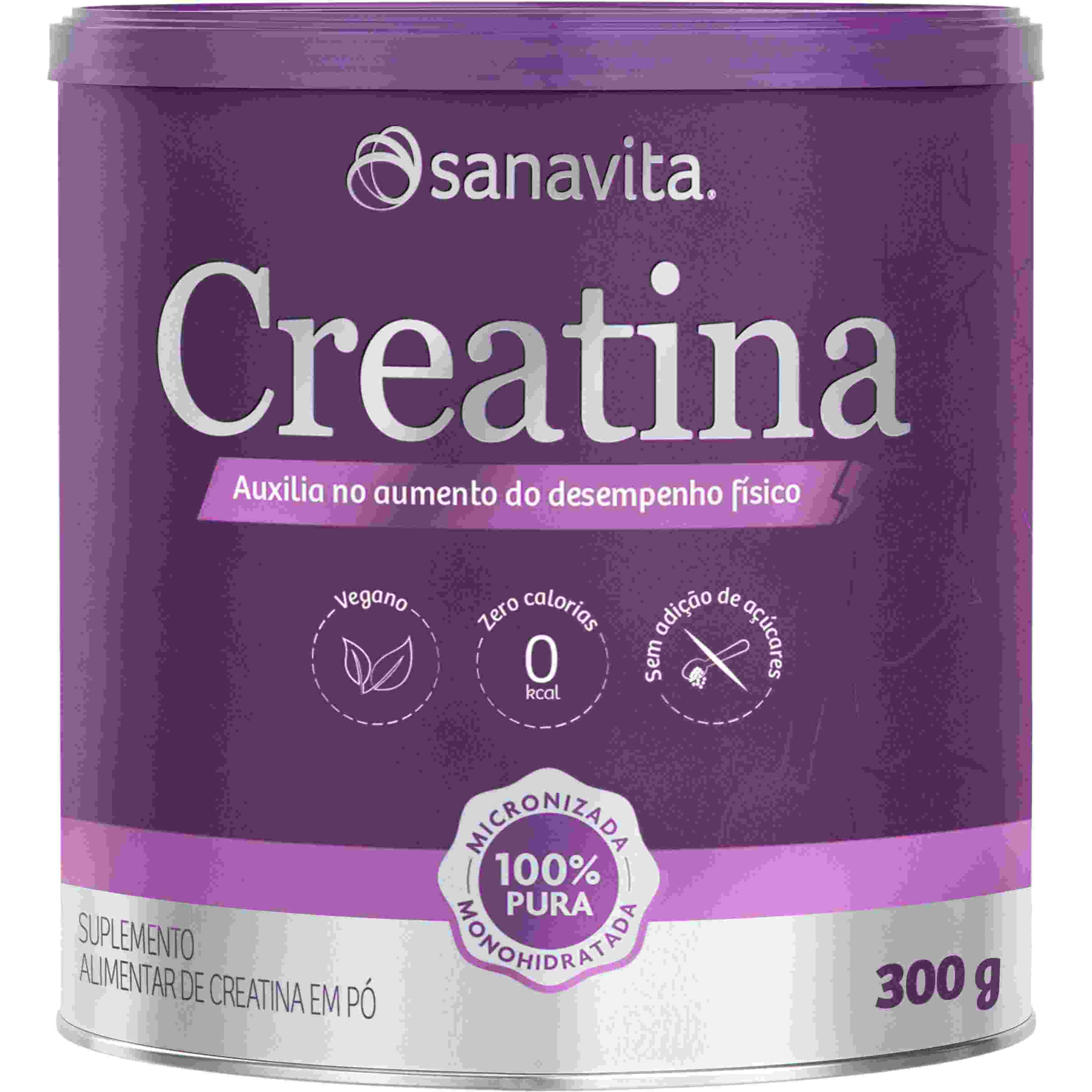 SUPLEMENTO ALIMENTAR DE CREATINA SANAVITA 300G                                                      