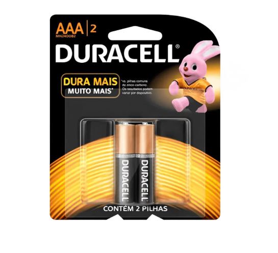 PILHA DURACELL PALITO AAA PDQ C/2UN                                                                 